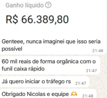 R$ 66.389,80 — 60 mil orgânico