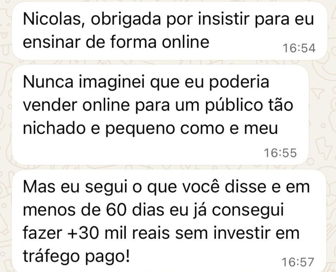 +30 mil em 60 dias sem tráfego